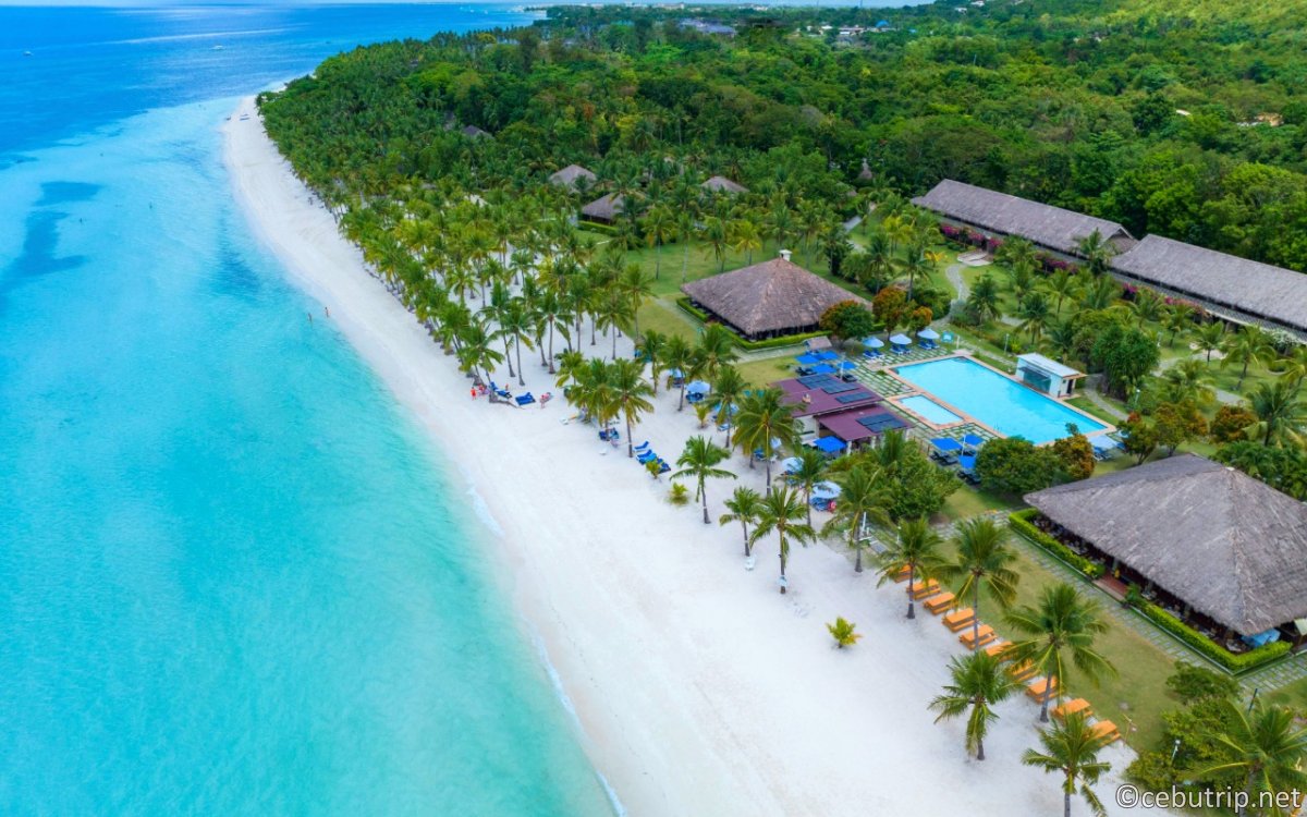 ボホールビーチクラブの美しいプライベートビーチ
