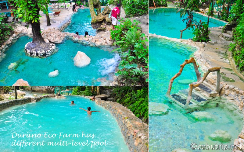 自然に湧き出る冷泉で作られた8つの天然プール「ドゥラノエコファーム＆スプリングリゾート」